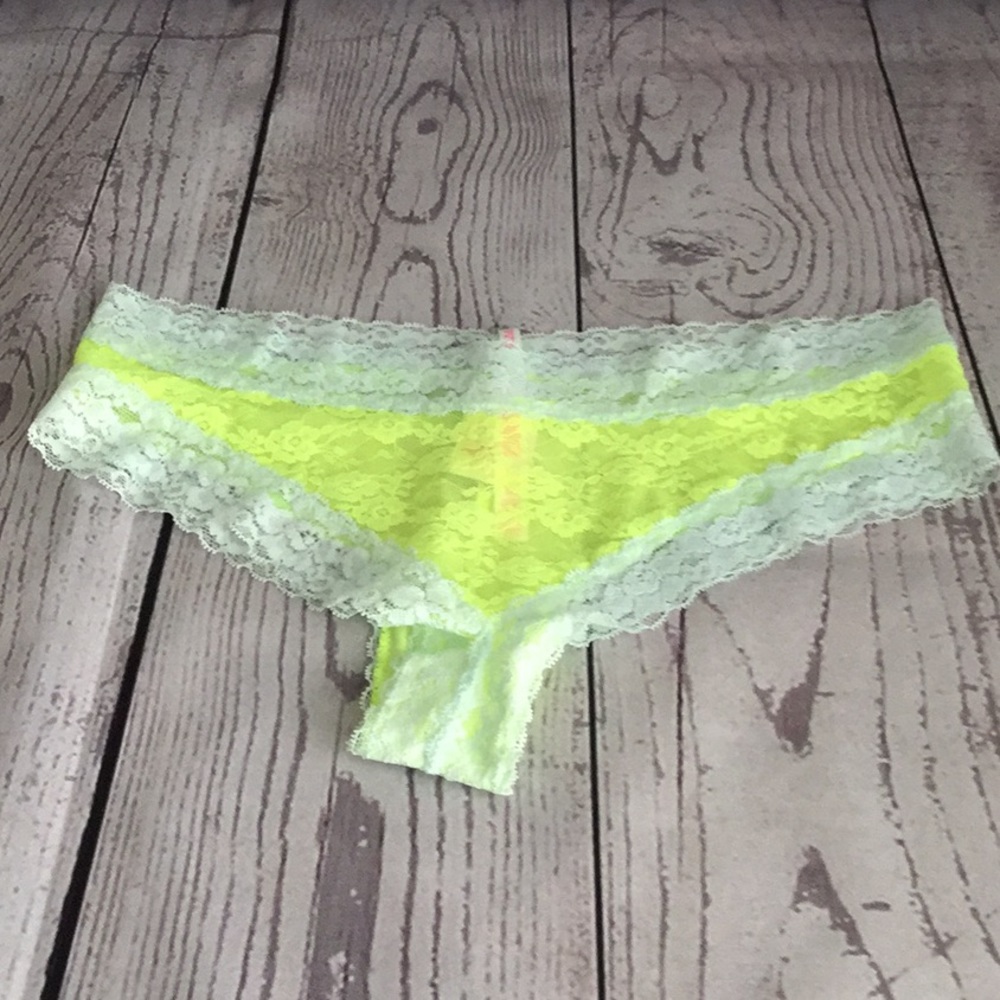 Neon Yellow Lace Extra Low Rise Cheeky
